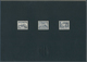 Berlin: 1953. Ankündigungskarton Mit Mi.-Nrn 112, 113 Und 123 (als 30 Pf). - Covers & Documents