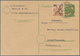 Berlin - Ganzsachen: 10 Pf. Rotaufdruck Mit 10 Pf. Grünaufdruck Als Auslandskarte Ab Berlin-Schönebe - Autres & Non Classés