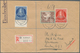 Berlin - Ganzsachen: 1954: Auslandsbrief über 20g Tarif III 60 Pf. Mit Einschreiben 50 Pf. Mit GAA 6 - Autres & Non Classés