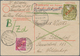 Berlin - Postschnelldienst: 40 Pf. U. 1 DM Rotaufdruck Zusammen Auf Postschnelldienstkarte Von Berli - Briefe U. Dokumente