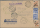 Berlin - Postschnelldienst: 30 Pf. Bauten Im Paar U. 2 Mal 10 Grünaufdruck Zusammen Auf Postschnelld - Lettres & Documents