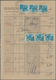 Französische Zone - Baden: 1949. MeF Mit 2x Senkrechten 3er-Streifen 5 Pf Mädel Als Verrechnung Auf - Sonstige & Ohne Zuordnung
