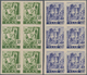 Saarland (1947/56): 1947, Freimarken "Saar I", 3 Pfg. Bis 60 Pfg., Zehn Werte Je In Ungezähnten 6er- - Unused Stamps