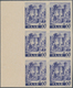 Saarland (1947/56): 1947, Freimarken "Saar I", 3 Pfg. Bis 60 Pfg., Zehn Werte Je In Ungezähnten 6er- - Unused Stamps