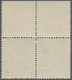 Saarland (1947/56): 1947, 4 Fr. Auf 16 Pfg. Neuauflage Mit Doppeltem Aufdruck Im Waagerechten Paar V - Ungebraucht