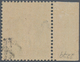 Saarland (1947/56): 1947, 6 Fr. Auf 24 Pfg. Urdruck Mit Doppeltem Aufdruck, Randstück, Postfrisch, P - Unused Stamps