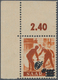 Saarland (1947/56): 1947, 6 Fr. Auf 24 Pfg. Urdruck Mit Doppeltem Aufdruck Aus Der Linken Oberen Bog - Neufs