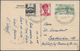 Saarland (1947/56): 1948, Vier Belege Jeweils Mit Werten Aus Dem Hochwasserhilfe-Satz In Mischfranka - Unused Stamps