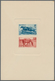 Saarland (1947/56): 1949, 15 Fr. Und 25 Fr. Tag Des Pferdes Als Ministerblock Auf Kartonpapier, Ohne - Unused Stamps