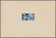 Saarland (1947/56): 1950, 25 Fr. Und 200 Fr. Europarat Als Ministerblocks Auf Kartonpapier, Ohne Gum - Unused Stamps