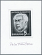 Saarland (1947/56): 1957, Heuss, Künstler-Essay In Abweichender Zeichnung Und Nominalangabe Auf Glan - Unused Stamps