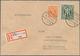 Bizone: 1946, AM-Post 8 Pf Und 1 RM Als Portogerechte Mischfrankatur Auf R-Brief Ab "VISSELHÖVEDE B - Other & Unclassified