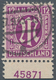 Bizone: 1945, AM-Post 12 Pf Amerikanischer Druck, Dunkel(lila)purpur Vom Bogenunterrand, Feld 99 Mit - Other & Unclassified