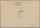 Bizone: 1948, Freimarke 16 Pf Mit Netzaufdruck Und Zusatzfrankatur Auf Portogerechtem R-Brief Von "K - Other & Unclassified