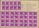 Bundesrepublik Deutschland: 1954. Dekorative 5 Pf Posthorn Massenfrankatur Aus 32er-Block (1 Marke M - Covers & Documents