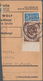 Bundesrepublik Deutschland: 1951, 60 Pfg. Posthorn Vom Unterrrand Mit Formnummer "2c" Auf Paketkarte - Briefe U. Dokumente