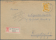 Bundesrepublik Deutschland: 1953, 70 Pfg. Posthorn Als Portogerechte Einzelfrankatur Auf Einschreibe - Briefe U. Dokumente