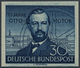 Bundesrepublik Deutschland: 1952, 75 Jahre Otto-Motor Als UNGEZÄHNTER PROBEDRUCK Auf Gelbem Papier O - Lettres & Documents