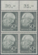 Bundesrepublik Deutschland: 1954, 50 Pf Heuss I Im OR-4er-Block Postfrisch, Tiefstgeprüft BPP, Mi 80 - Covers & Documents