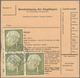 Bundesrepublik Deutschland: 1954, Freimarken "Bundespräsident Heuss (I)", 3 X 1 DM, Davon Einmal Im - Covers & Documents