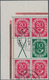 Bundesrepublik - Zusammendrucke: 1951, Posthorn 20+X+20 Sowie 20+10+20 Im Gestempelten Eckrand-Sechs - Zusammendrucke