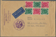 Bundesrepublik - Zusammendrucke: 1952, Brief Aus Frankfurt Am Main (Abs. Versandstelle Für Briefmark - Zusammendrucke
