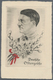 Ansichtskarten: Propaganda: 1929. "Deutsche Ostergrüße". Early Adolf Engraved Portrait Postcard Circ - Political Parties & Elections