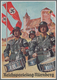 Ansichtskarten: Propaganda: 1938. Very Scarce Original Waffen SS Propaganda Card From The 1936 Nuern - Parteien & Wahlen