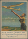 Ansichtskarten: Propaganda: 1942/1943, NS-Fliegerkorps, 3 Kolorierte Propagandakarten "Modellflug", - Parteien & Wahlen