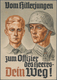 Ansichtskarten: Propaganda: 1943. "Vom Hitlerjungen Zum Offizier Des Heeres - Dein Weg!" / From Hitl - Partis Politiques & élections