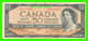 BILLETS - CINQUANTE DOLLARS 1954 - BANQUE DU CANADA - No B/H 6922365 - - Canada