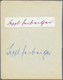 Ansichtskarten: Motive / Thematics: AUTOGRAPHEN / FUSSBALL, Vier Original-Unterschriften Von Sepp HE - Other & Unclassified