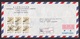 Taiwan: Registered Express Cover To Netherlands, 1985, 6 Stamps, Blossom Flower, R-label Red Overprint (traces Of Use) - Brieven En Documenten