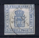 Mecklenburch-Schwerin Mi 3 Signed/ Signé/signiert BPP Berger Obl./Gestempelt/used  Has A Thin Spot - Mecklenburg-Schwerin