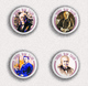 35 X Thomas Alva Edison BADGE BUTTON PIN SET 1 (1inch/25mm Diameter) - Celebrities