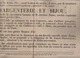 Affiche Nantes 30 Avril 1821 - Vente Argenterie Et Bijou Succession Jerome Neau Capitaine Garde Cotes - Plakate