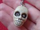 LLAVERO KEYRING KEYCHAIN PORTE-CLÉS CALAVERA ESQUELETO MUERTE DEATH OJO OJOS BRILLANTES ESOTERISMO BONES BONE SKULL VER - Otros & Sin Clasificación