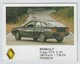 Renault Fuego GTX 2.01 - Spanish Collection Card Number 120 - Year 1988 - Cars