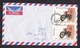 Afghanistan: Airmail Cover, 1986, 2 Stamps, Motorcycle, Transport, Rare Real Use! (1 Stamp Damaged) - Afghanistan