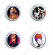 STAR TREK Space Fan ART BADGE BUTTON PIN SET 6 (1inch/25mm Diameter) 35 X - Space