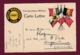 030219 - MILITARIA GUERRE 1914 18 FM Carte Lettre Pub PNEUS BERGOUGNAN Clermont Ferrand Zouave Illustration 5 Drapeaux - Lettres & Documents