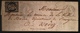Lettre 1849 /1850 Céres N°3 20c Noir/teinté Oblitéré Grille + Dateur De Mareuil S/belle - 1849-1850 Ceres