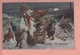 OLD POSTCARD ARTIST SIGNED -    ARTHUR THIELE -GNOMES - SNOWMAN - T.S.N. SERIE 1950 - Thiele, Arthur