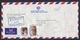 Iran: Express Airmail Cover To Netherlands, 1986, 2 Stamps, Meter Cancel, From Atomic Energy Org, Nuclear (minor Damage) - Iran