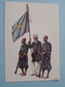 Geschiedenis Van De WEERMACHT Van KONGO / Officier En Gevolg ( James Thiriar  Aquarelle ) Anno 19?? ( Voir Photo ) ! - Uniformes