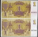 B 68 - LETTONIE 2 Billets De 1992 De 1 Rubli Diff. De Teintes Neufs 1er Choix - Lettonia