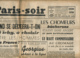PARIS-SOIR, N° 223, Vendredi 31 Janvier 1941, Hitler, Pétain, Grèce, M. Metaxas, Chomeurs, Vichy, Popesco, Georgius... - Other & Unclassified