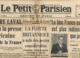 LE PETIT PARISIEN, N° 23 446, Mardi 27 Mai 1941, Pierre Laval, Amiral Platon, Perte Britannique En Crète, Tobrouk... - Le Petit Parisien