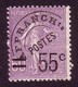 1922 Preo / Préoblitéré , Yvert N° 47, 55 C Sur 60 C Violet, Neuf (*) - 1893-1947