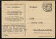 ALLEMAGNE - Carte Entier Postal 6 R.pf Gebuhr Bezalht De Freiburg Vers Hambourg - B/TB - - Altri & Non Classificati